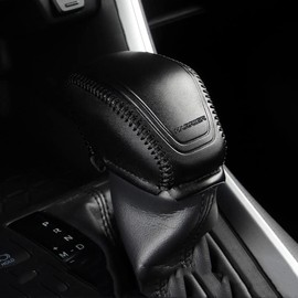Harrier Shift Knob Cover Interior Panel Shift Grip Cover Interior Parts Toyota Harrier 80 Series 2022 Leather 1P Haap-yr (Black & Black Stitch) Har03-B/Bk