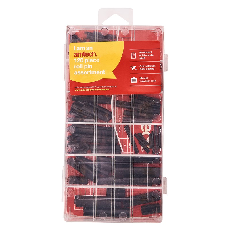 Amtech S6270 120 Piece assorted roll pin set