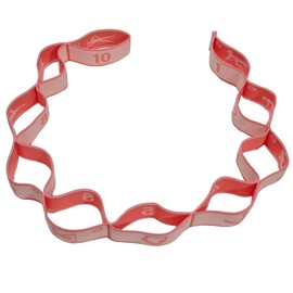 GIMIRO Fitness Elastic Band, Segmented Resistance Band for Yoga, Pilates, Dance, Stretch Band, Rehabilitation, Tension Band (Pink 10 Loops Pose)