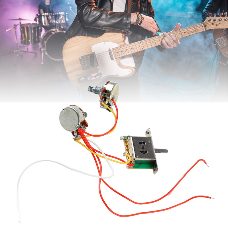 3 Pickup Guitar Wiring Harness 3 Way Switch A500K B500K