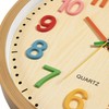 Foxtop Silent Kids Wall Clock Non-Ticking Battery Operated Colorful Childrens