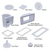 Rx Clear Heavy Duty Wide-Mouth Complete Thru-Wall Skimmer Kit for