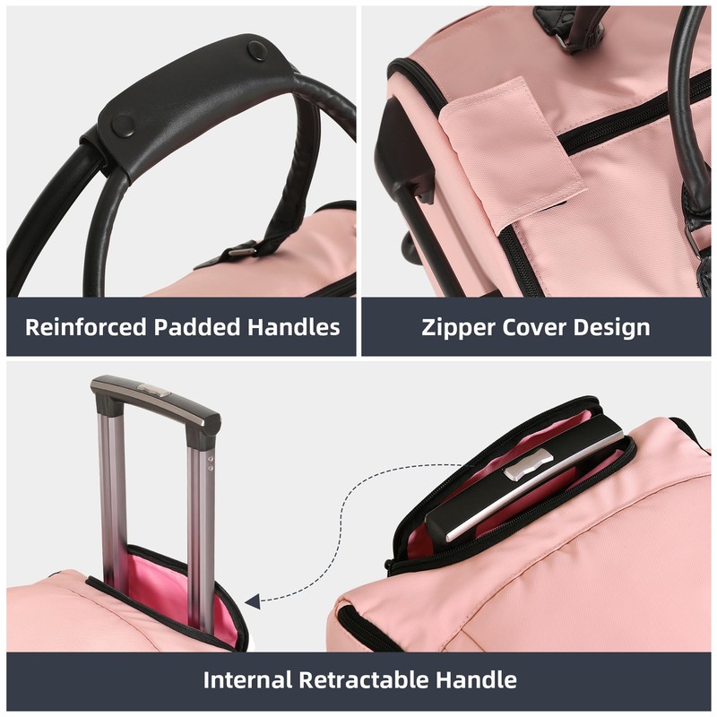 Shopsource Unisex Adult Garment Bag, Light Pink