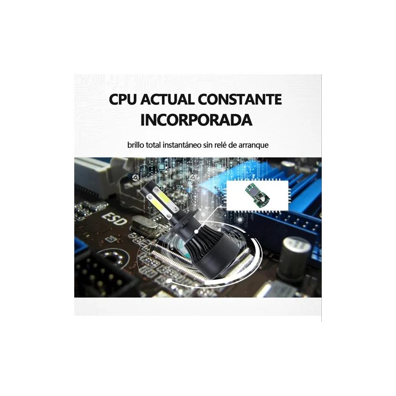 Kit De Faros Delanteros De 4 Lados H7 9005 Led
