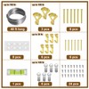 Heavy Duty Picture Hanging Kit, Wall Hanging Kit Support 10-100lbs
