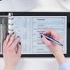 Professional 7 Ring Business Checkbook Binder, Premium PU Leather Organizer