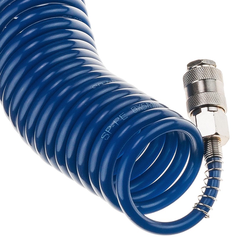 Compressed Air Hose SP-PE 10 m, Flexible Spiral Hose 5/8