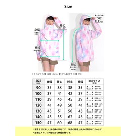 Ko'a Core Rash Guard Kids High Neck Hoodie with Brim for Girls and Boys Size 90-150 UV Protection Hood, cherry pink