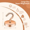 Neosmuk Magnetic Hooks, 120lb Extra Strong Magnet with Hook for