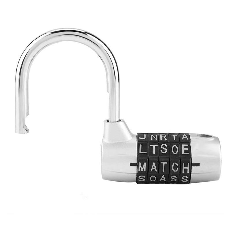 5 Digit Combination Padlock 5 Letter Word Lock Security Password