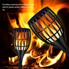 Solar Torch Lights with Flickering Flame Warm Yellow Waterproof Solar