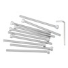 PATIKIL 10 Pcs M5 x 80mm Hex Socket Head Cap