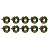 10Pcs Dollhouse Christmas Wreath Exquisite Colors Cute Life Scenes Miniature