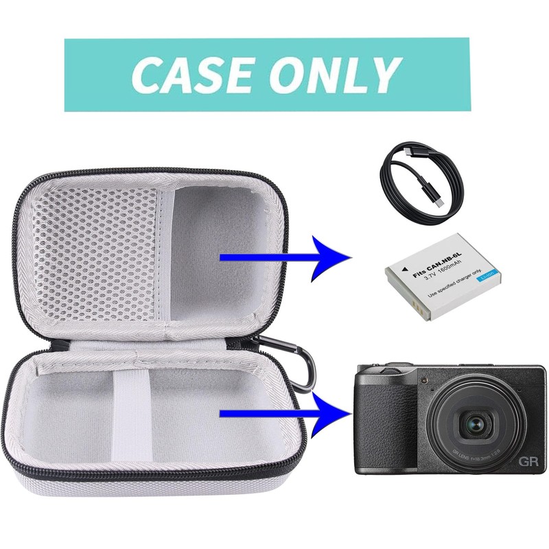 WERJIA Hard EVA Travel Case for Ricoh GR III HDF/GR