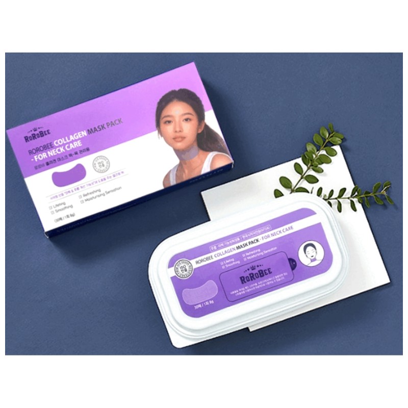 LOLOSKINNY RoRoBee Collagen Mask Pack For Neck Care 8g*30sheets