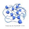 Swimming Pool Safety Float Line with Hooks Blue and White