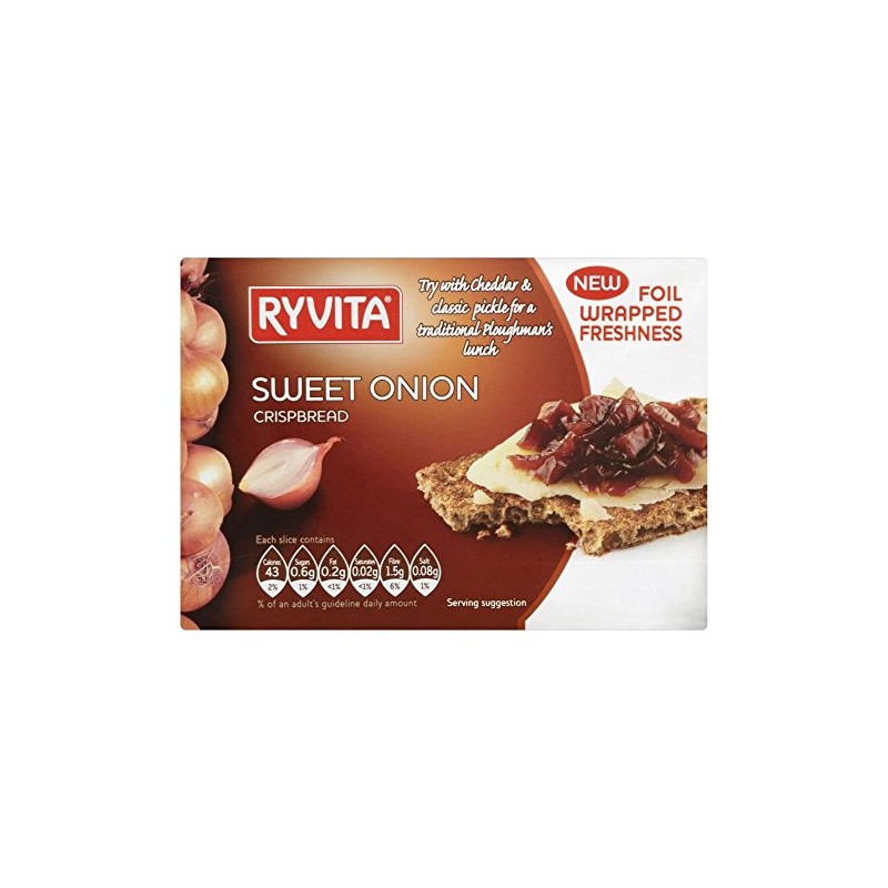 Ryvita Sweet Onion Crispbread (200g) - Pack of 6