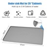 Under Sink Mat for Kitchen Waterproof, 37" x 19" Silicone