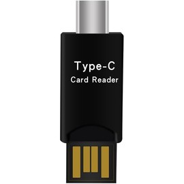 Micro SD/TF Card Reader, USB C to Micro SD Memory Card Reader Adapter, OTG Card Reader Compatible with MacBook, Laptops, Android Phones