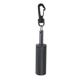 Signal Bell Diving Stick Noise Maker Crisp Sound Aluminum Alloy Underwater Shaker Bell with Clip Black