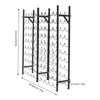 10 Tier Wine Rack, Stackable Freestanding Floor Mount Wine Holder
