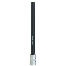 BONDHUS No.43686 Hex Socket Bit, 0.7 inches (17 mm), Insertion Angle: 0.5 inches (12.7 mm), Total Length: 2.8 inches (72 mm), Bit Total Length: 5.9 inches (150 mm), Black Dyed Processing