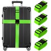 Newthinking Luggage Straps for Suitcase 4 Pack, Heavy Duty Adjustable