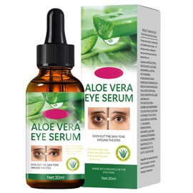 Aloe Vera Eye Serum, Anti-Aging Under Eye Serum to Minimize Wrinkles, Dark Circles & Puffy Bags, Lifting for Sagging Skin, Daily Moisturizing Delicate Skin Around Eyes for Women & Men