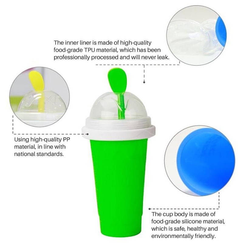 Slushy Maker Portable Travel Ice Cup DIY Homemade Freeze Drinks