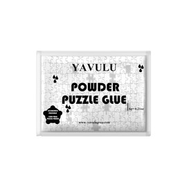 YAVULU Advanced Powder Puzzle Glue Adhesives for 1000-4000 pcs Puzzle, DIY with 200ML Water, Bright and Easy to Apply, Water-Soluble Quick Dry Puzzle Saver Clear Glue for Puzzle Frame