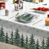 Artoid Mode Snowflakes Pine Trees Christmas Table Cloth, Rectangular 140x200