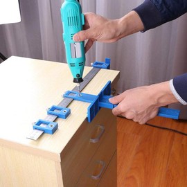 Fixed Hole Tools, Fixture Locator Woodworking Drill, Removable Pull Drawer Durable Stainless Steel for Carpentry Work Industrial