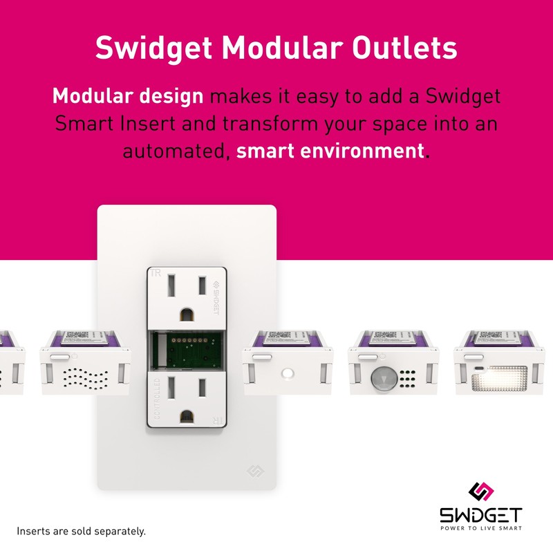 Swidget 15A Outlet - Smart Plug Power Outlet Switch for