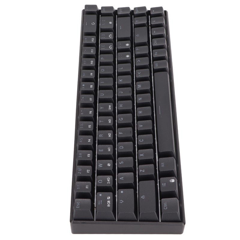 Wireless 2.4 G Mechanical Keyboard Black 68 Keys RGB Dynamic