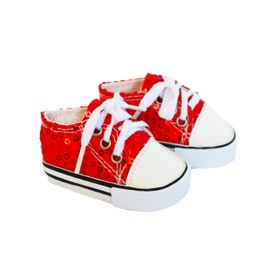 18 Inch Doll Shoes- Fits Both 18 Inch Girl Dolls (Blue and Red)