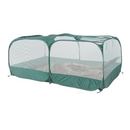 Toboom Foldable Portable Pet Playpen, Pop-Up Breathable Mesh Small Animal Cage with Transparent Walls & Bottom, Outdoor Indoor Small Animal Enclosures Tent for Lizards,Cats,Chickens,Rabbits (2M)