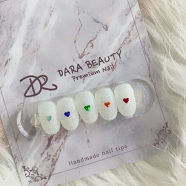 Next day delivery⭐Glitter heart nail⭐ / 다음날 발송⭐글리터 하트네일⭐