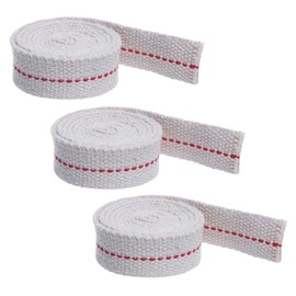 lasenersm 3 Rolls 3/4" Wide Cotton Lantern Wick Cotton Oil Lamp Wick Flat Cotton Oil Lantern Wick Replacement Oil Lanterns Wick for Oil Lantern Oil Lamps, 6 Feet Long per Roll