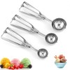 3 Piezas Cuchara para Helado, Acero Inoxidable, Cucharadas de Galletas