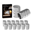 Aluminum Valve Stem Caps, 12 Pack - Universal Car Tire