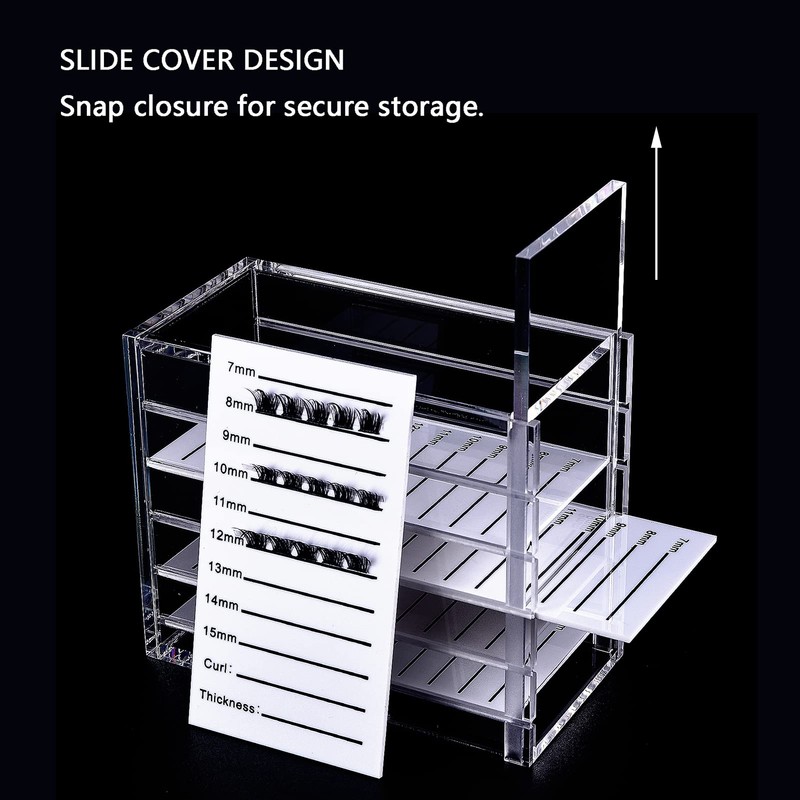 OLACHIKKO Lash Organizers and Storage, Small 5-Layer Lash Trays for