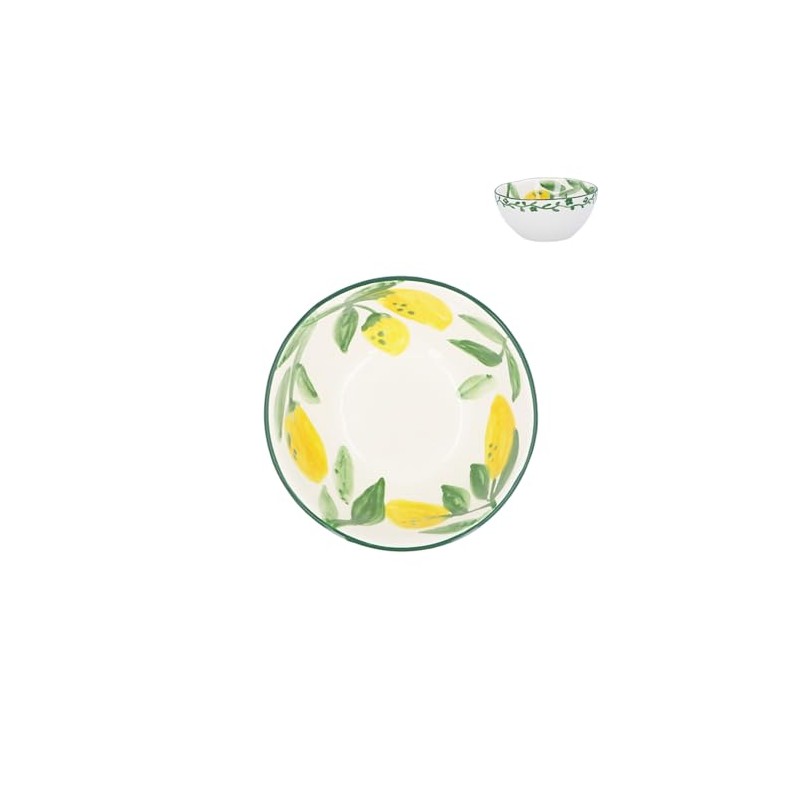 Gisela Graham Lemon Design Bowl, Small