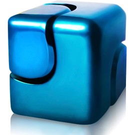 Deyagoo Adult Stress Relief Toys, Alloy Metal Gyro Relaxation Toys, Fidgety Fingertip Small Gyro, Party Gift Small Toys to Relieve Anxiety, Office Leisure Toys Suitable for Teenagers, Boyfriends, Men, Women's Stress Relief Gifts (Classic Edition（blue ）)