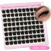 zanlufly Lash Clusters KIt D Curly Lash Extension Kit Volume