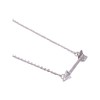 Tiny Horizontal Arrow Necklace, New Direction (Silver Tone) Miss Fit