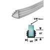 Gordon Glass Clear Shower Door Replacement Glazing Vinyl for 5/16"