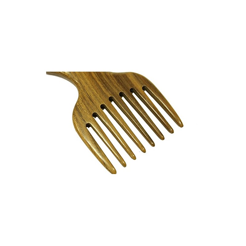 Hair Pick Wide Tooth Sandalwood Hair Comb - WC031 by