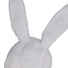 Sombrero de Orejas de Conejo, Capucha Ajustada Blanca, Sombrero de