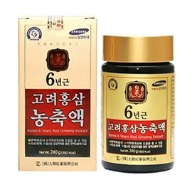 Ko-Jin Ginseng Korean Red Jinseng Co. 6-Year Ginseng Concentrate Liquid Extract 8.4 oz (240 g) 1 Bottle