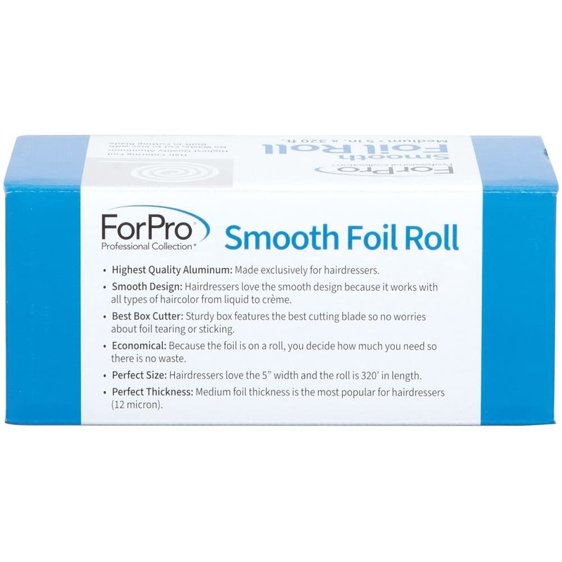 ForPro Professional Collection Smooth Aluminum Foil Roll, 320 Ft Hair